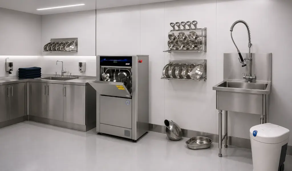 Oppici Instalaciones para aseo de chatas en unidades de hospitalización: requisitos y equipamiento 4 Oppici imagen instalaciones para aseo de chatas