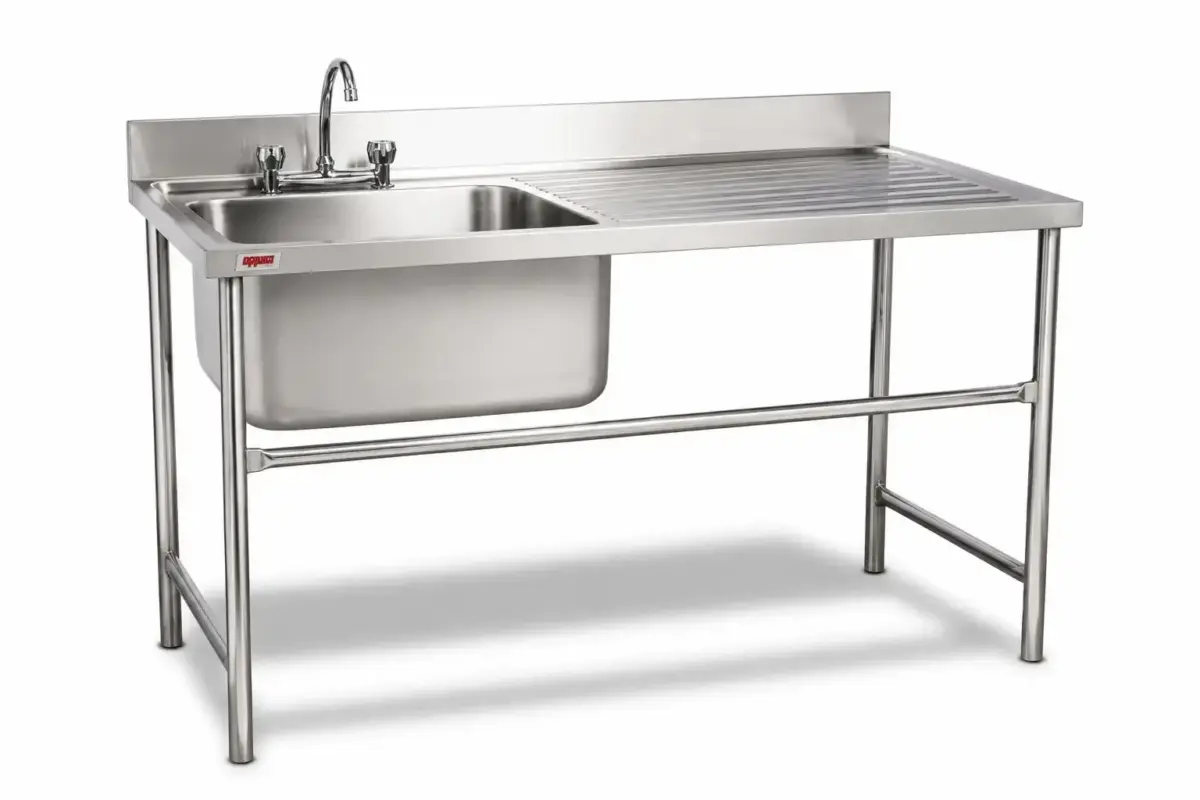 LAVADERO 1 TAZA SECADOR DERECHO LINEA EUROPEA TAZA 50x40x30 cm FULL INOX 304