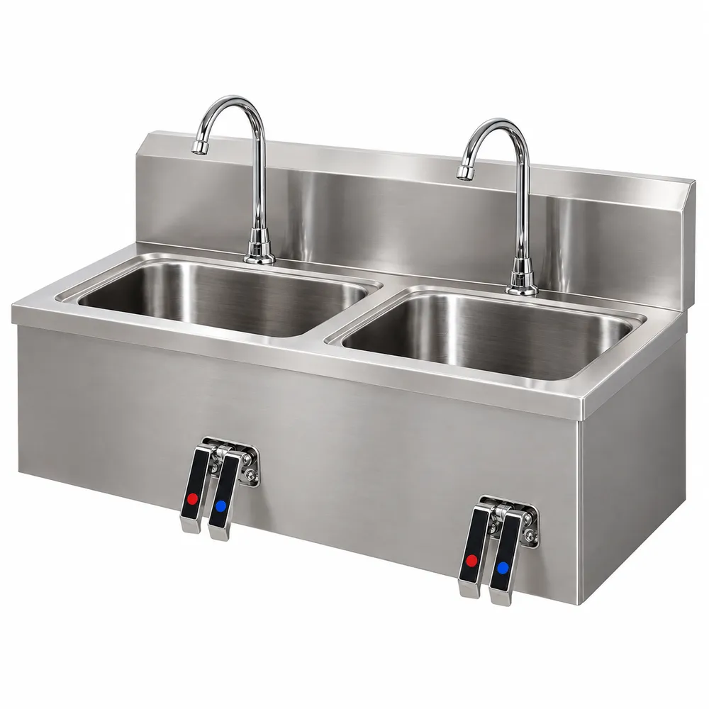 LAVAMANOS QUIRURGICO 2 TAZAS CON FALDON