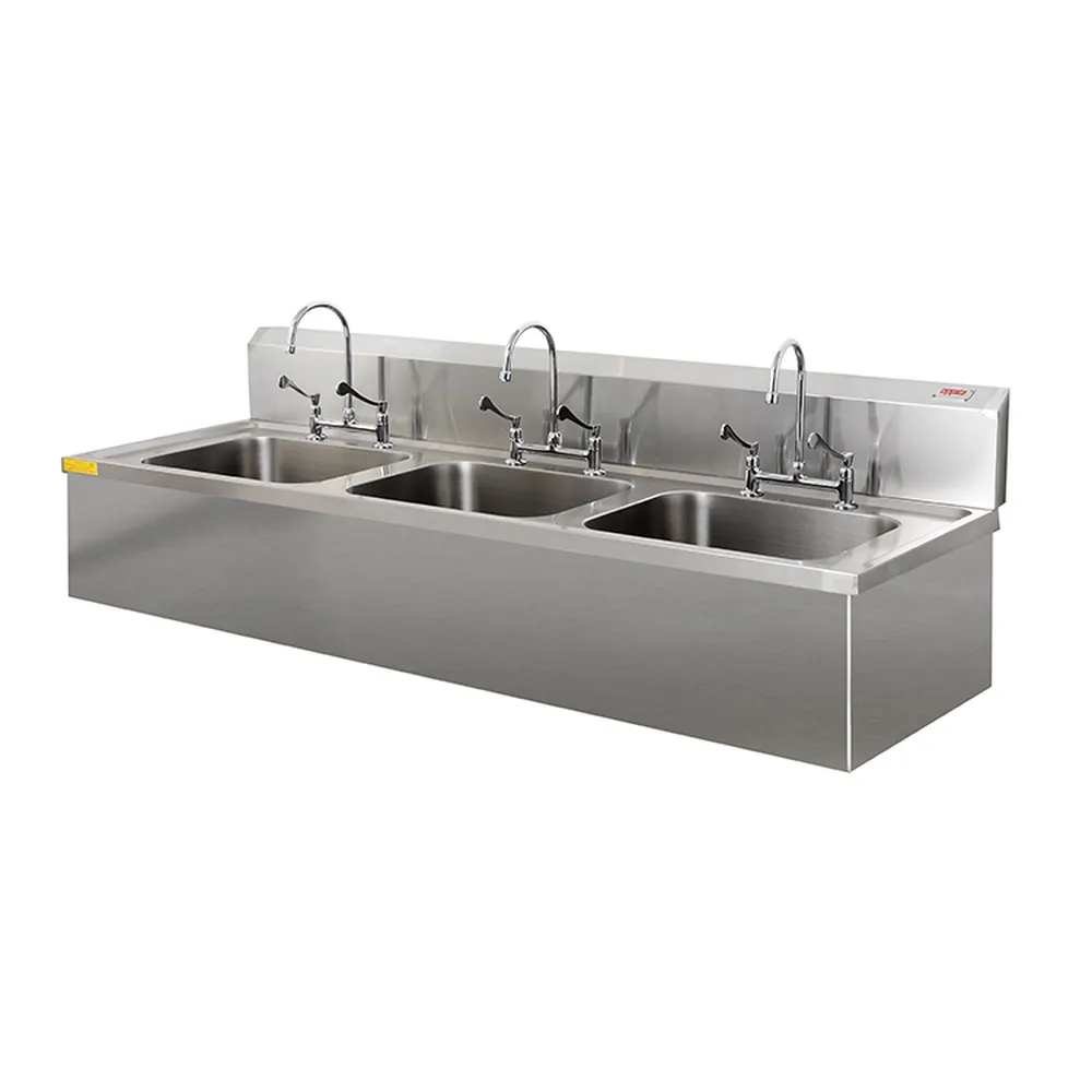 LAVAMANOS QUIRURGICO 3 TAZAS CON FALDON