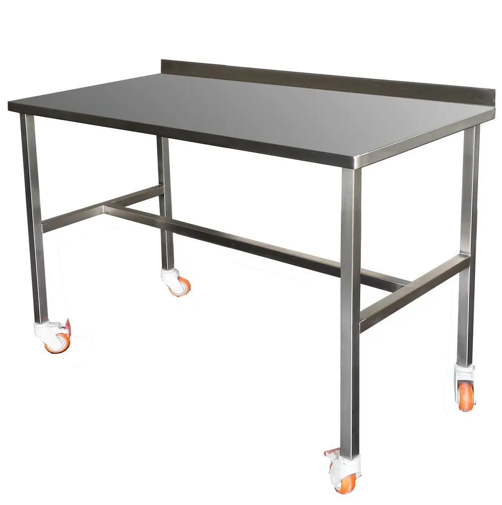 MESA ARSENALERA EN ACERO INOXIDABLE 80x60 CM