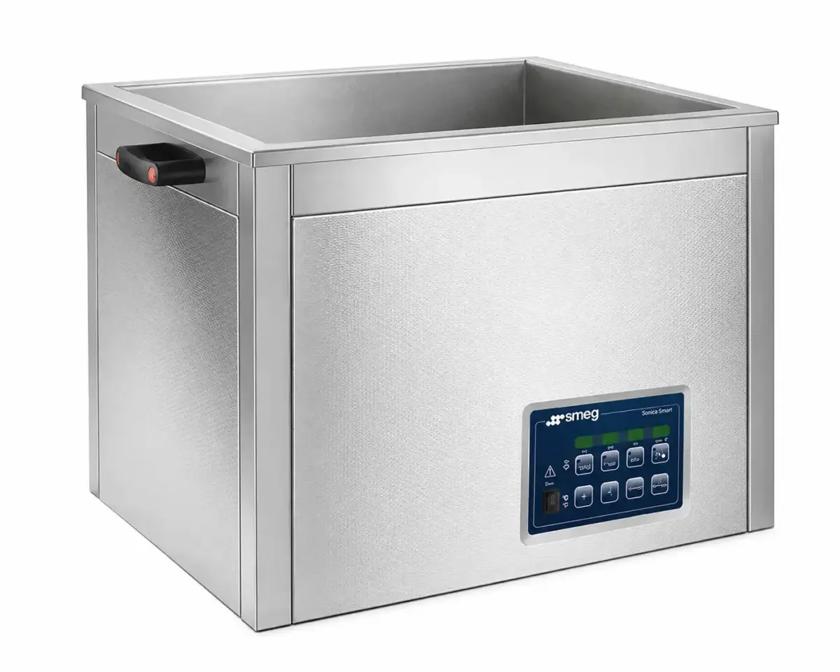 MAQUINA LAVADORA ULTRASONIDO DE 45 LITROS, CON TAPA Y CANASTILLO, MARCA SMEG (A PEDIDO)
