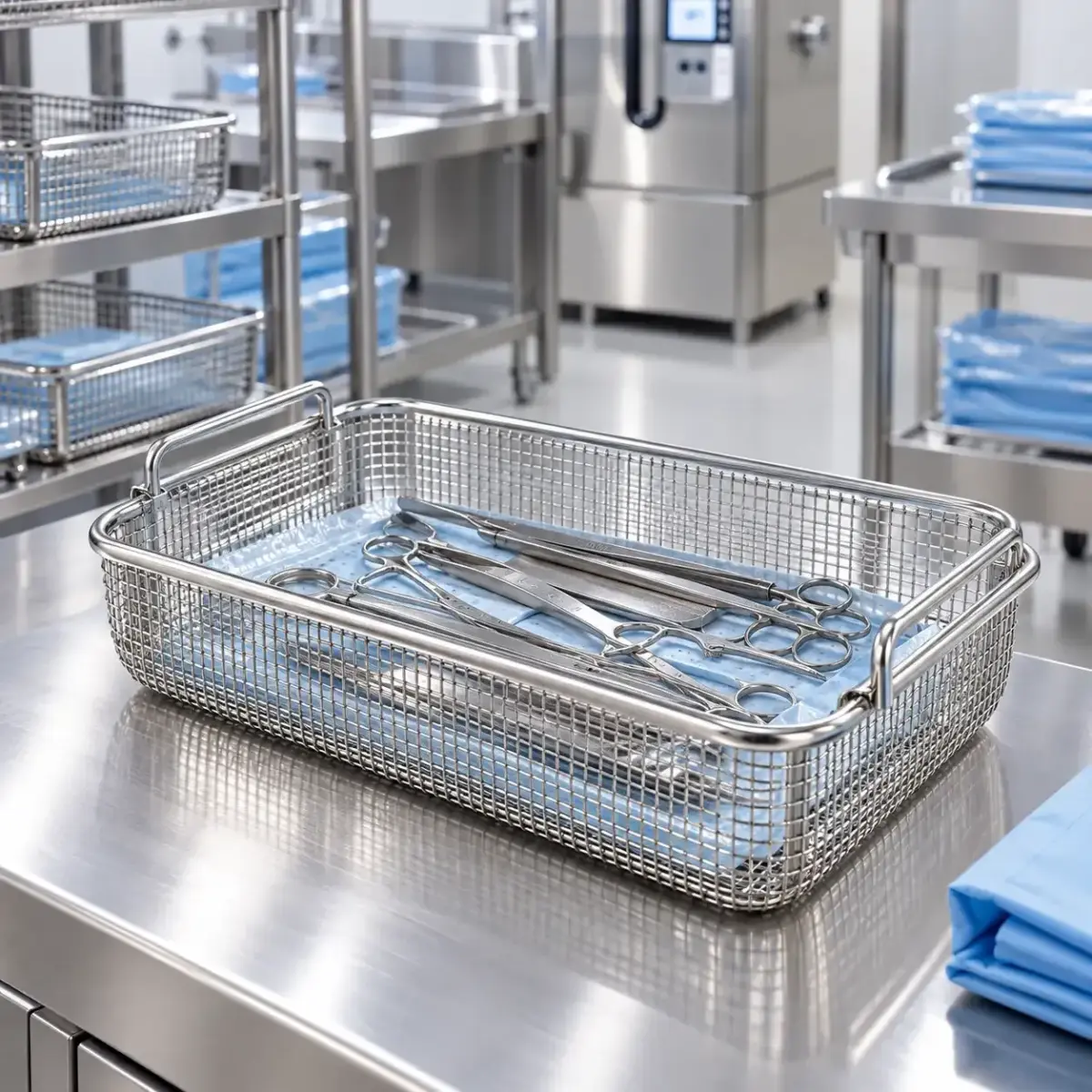 CANASTILLO DIN INOX 485X255X50 MM
